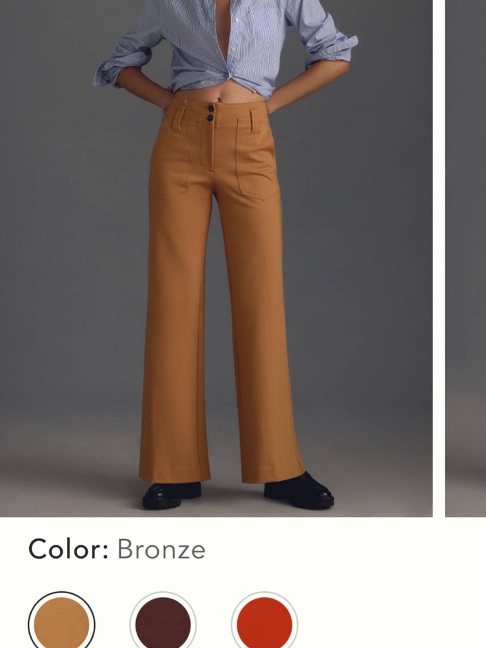 Anthropologie Maeve Naomi Ponte Wide-Leg trouser Pants 12p